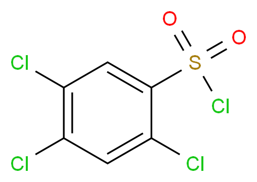 2,4,5-三氯苯磺酰氯_分子结构_CAS_15945-07-0)