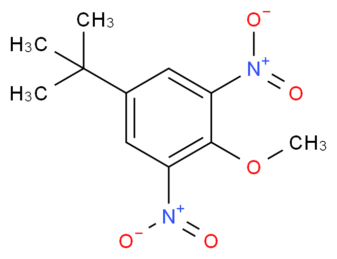 4-叔丁基-2,6-二硝基苯甲醚_分子结构_CAS_77055-30-2)