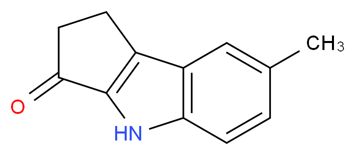 7-methyl-1,2-dihydrocyclopenta[b]indol-3(4H)-one_分子结构_CAS_)