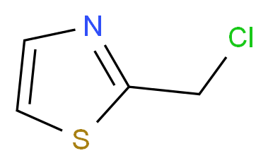 2-(chloromethyl)-1,3-thiazole_分子结构_CAS_3364-78-1)