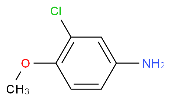 3-chloro-4-methoxyaniline_分子结构_CAS_5345-54-0