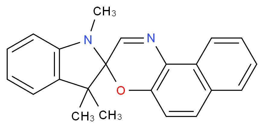 1,3-二氢-1,3,3-三甲基螺[2H-吲哚-2,3′-[3H]萘并[2,1-b][1,4]噁嗪]_分子结构_CAS_27333-47-7)