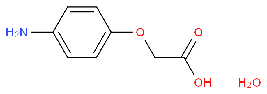 2-(4-aminophenoxy)acetic acid hydrate_分子结构_CAS_2298-36-4