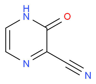 3-oxo-3,4-dihydropyrazine-2-carbonitrile_分子结构_CAS_81411-78-1