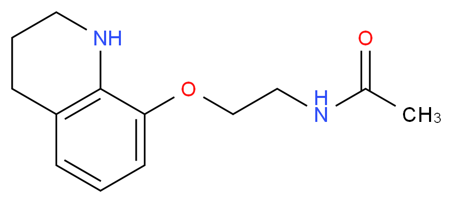 N-[2-(1,2,3,4-Tetrahydroquinolin-8-yloxy)ethyl]-acetamide_分子结构_CAS_)