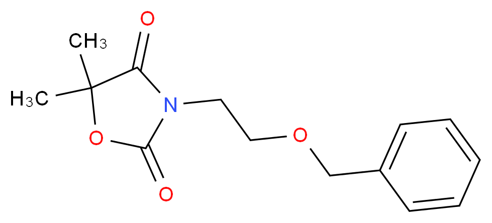 3-[2-(benzyloxy)ethyl]-5,5-dimethyl-1,3-oxazolidine-2,4-dione_分子结构_CAS_)