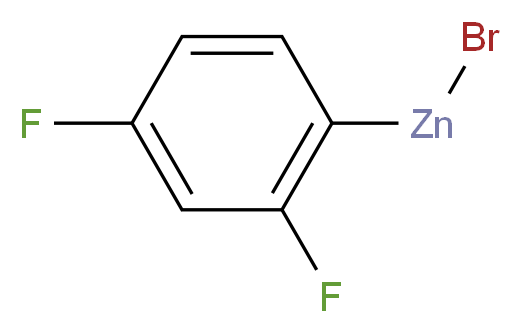2,4-Difluorophenylzinc bromide, 0.5M in THF_分子结构_CAS_517920-79-5)