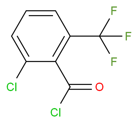 2-氯-6-(三氟甲基)苯甲酰氯,JRD_分子结构_CAS_916420-44-5)