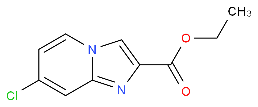 ethyl 7-chloroimidazo[1,2-a]pyridine-2-carboxylate_分子结构_CAS_1204501-38-1