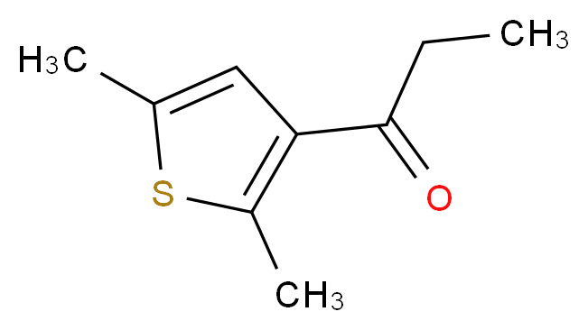 1-(2,5-dimethylthiophen-3-yl)propan-1-one_分子结构_CAS_32427-84-2