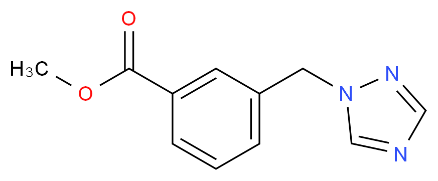 Methyl 3-(1H-1,2,4-triazol-1-ylmethyl)benzoate 90%_分子结构_CAS_857284-24-3)