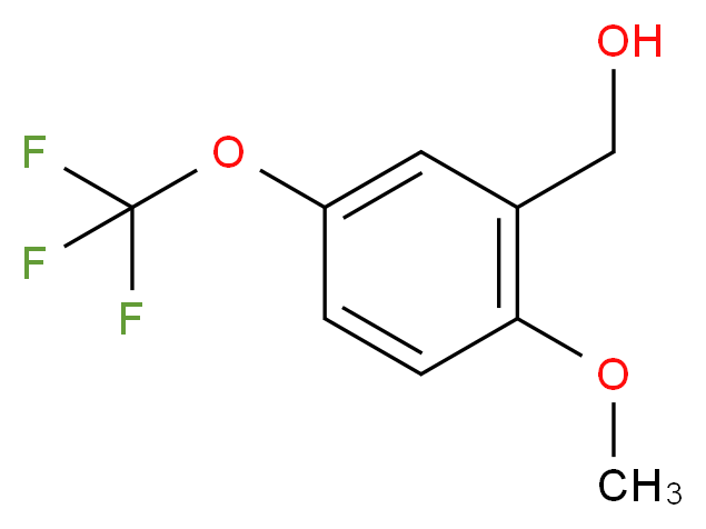 [2-methoxy-5-(trifluoromethoxy)phenyl]methanol_分子结构_CAS_562840-50-0