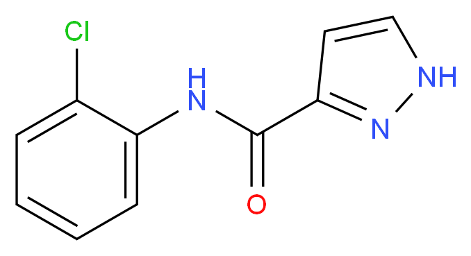 N-(2-Chlorophenyl)-1H-pyrazole-3-carboxamide_分子结构_CAS_)