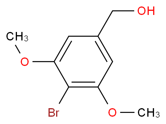 (4-bromo-3,5-dimethoxyphenyl)methanol_分子结构_CAS_61367-62-2