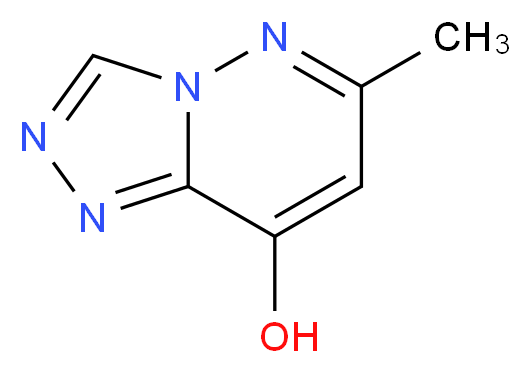 6-Methyl-1,2,4-triazolo-[4,3-b]pyridazin-8-ol_分子结构_CAS_)