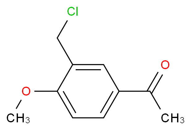 5-Acetyl-2-methoxybenzyl chloride_分子结构_CAS_62581-82-2)