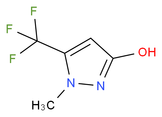 3-Hydroxy-1-methyl-5-(trifluoromethyl)pyrazole 97%_分子结构_CAS_119022-51-4)