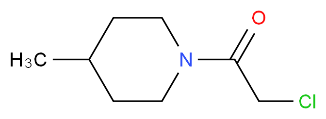 1-(chloroacetyl)-4-methylpiperidine_分子结构_CAS_4593-20-8)