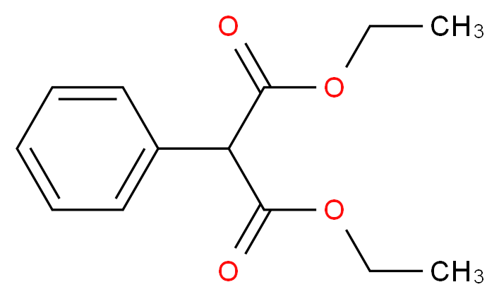 1,3-diethyl 2-phenylpropanedioate_分子结构_CAS_83-13-6
