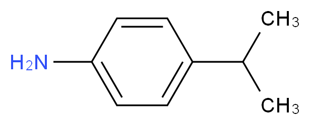 4-(propan-2-yl)aniline_分子结构_CAS_99-88-7