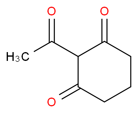 2-acetylcyclohexane-1,3-dione_分子结构_CAS_4056-73-9
