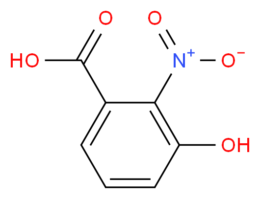 3-羟基-2-硝基苯甲酸_分子结构_CAS_602-00-6)