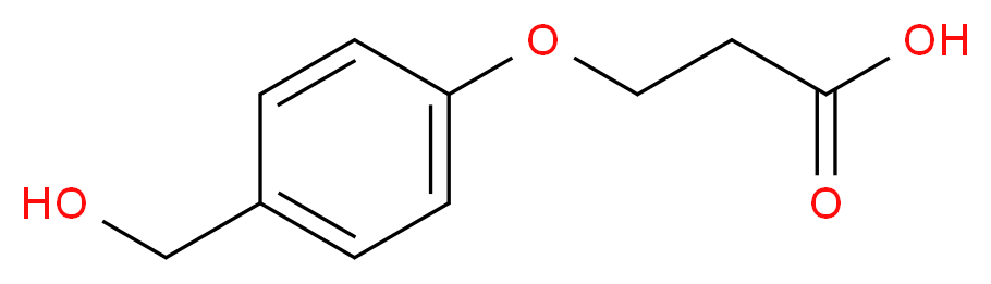 3-[4-(hydroxymethyl)phenoxy]propanoic acid_分子结构_CAS_101366-61-4