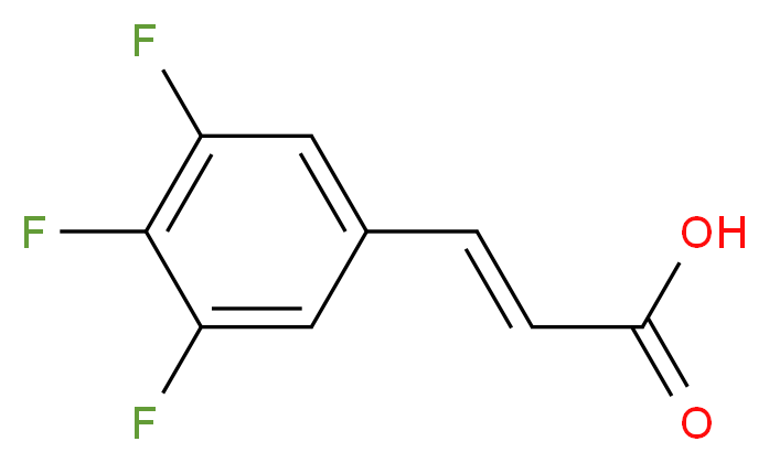 3,4,5-Trifluorocinnamic acid 98%_分子结构_CAS_)