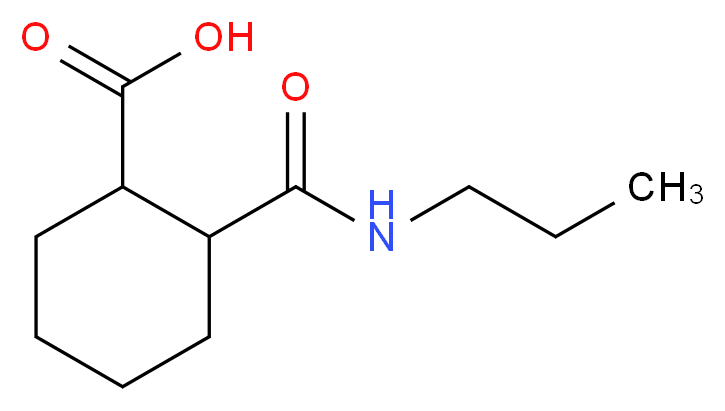 2-[(Propylamino)carbonyl]cyclohexane-carboxylic acid_分子结构_CAS_545352-96-3)