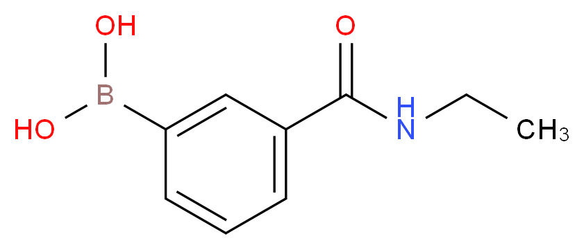 3-(N-ETHYLAMINOCARBONYL)PHENYLBORONIC ACID_分子结构_CAS_850567-21-4)