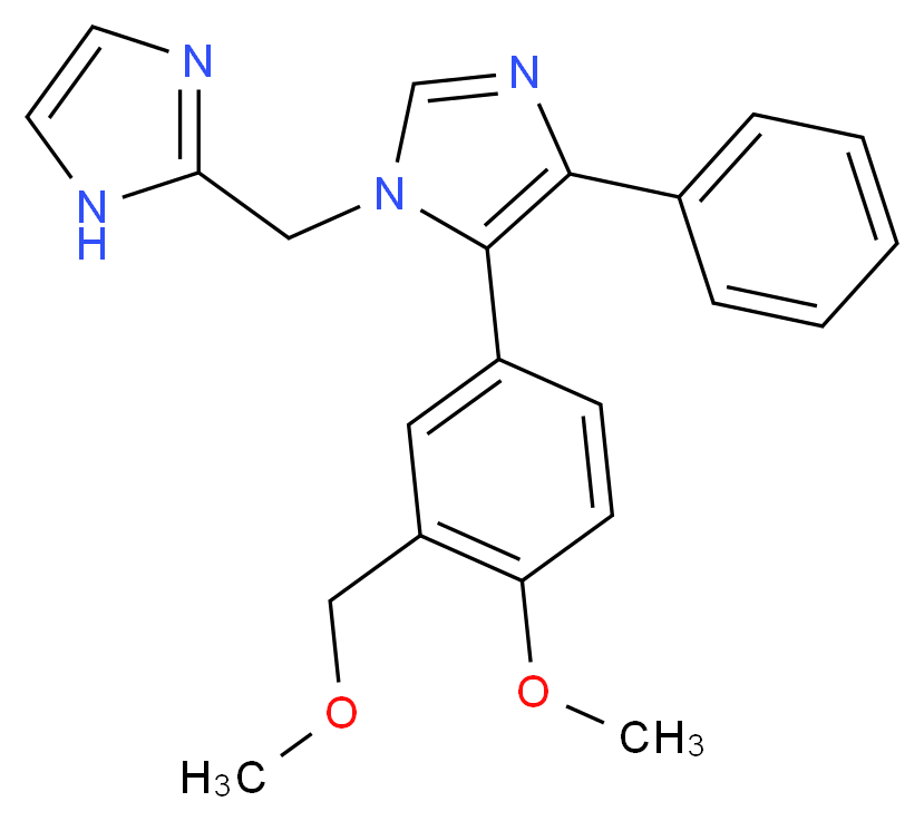 1-(1H-imidazol-2-ylmethyl)-5-[4-methoxy-3-(methoxymethyl)phenyl]-4-phenyl-1H-imidazole_分子结构_CAS_)