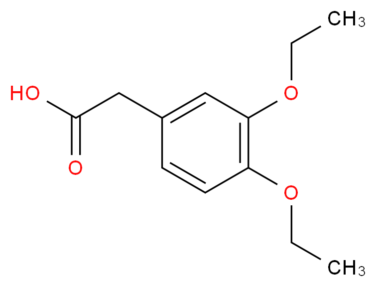 (3,4-Diethoxyphenyl)acetic acid_分子结构_CAS_38464-04-9)