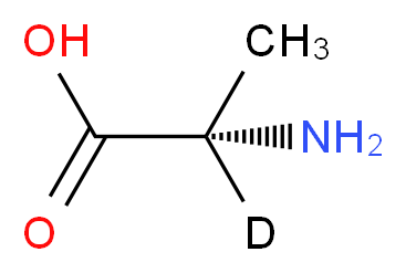 (2S)-2-amino(2-<sup>2</sup>H)propanoic acid_分子结构_CAS_21386-65-2