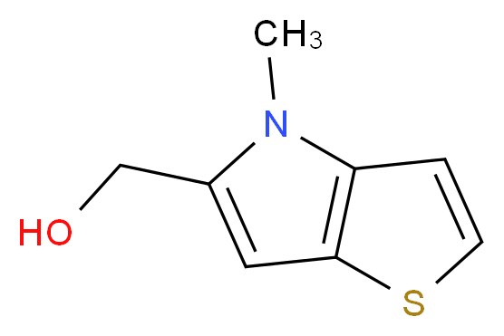 {4-methyl-4H-thieno[3,2-b]pyrrol-5-yl}methanol_分子结构_CAS_121933-59-3