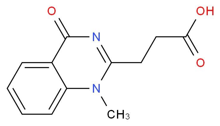 3-(1-Methyl-4-oxo-1,4-dihydro-quinazolin-2-yl)-propionic acid_分子结构_CAS_)