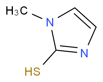 2-巯基-1-甲基咪唑_分子结构_CAS_60-56-0)