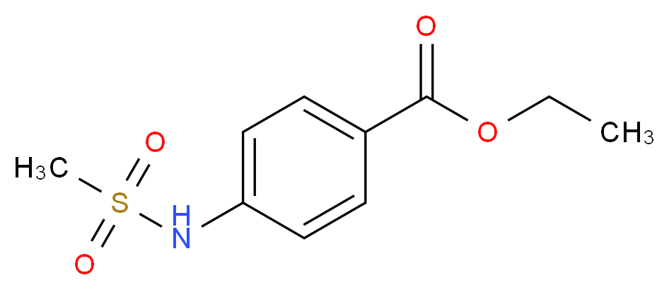 ethyl 4-methanesulfonamidobenzoate_分子结构_CAS_7151-77-1