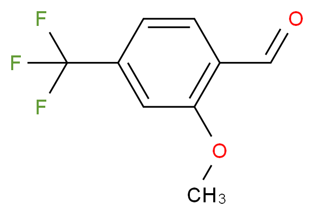 2-甲氧基-4-(三氟甲氧)苯甲醛_分子结构_CAS_132927-09-4)