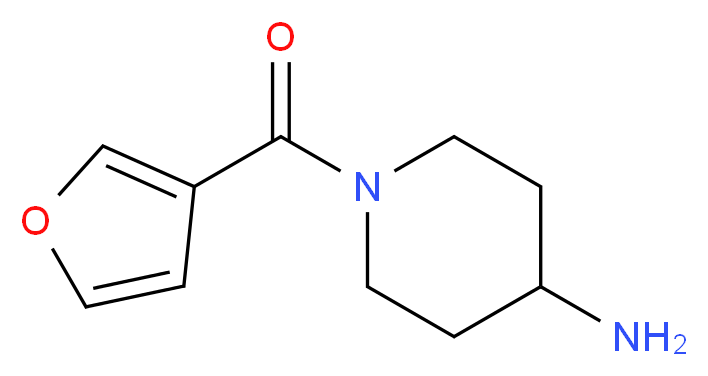 1-(3-furoyl)piperidin-4-amine_分子结构_CAS_926210-83-5)