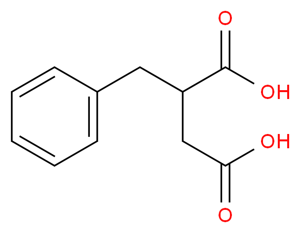 2-benzylbutanedioic acid_分子结构_CAS_884-33-3