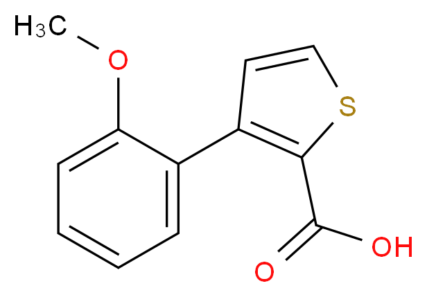 3-(2-Methoxyphenyl)thiophene-2-carboxylic acid_分子结构_CAS_666841-74-3)