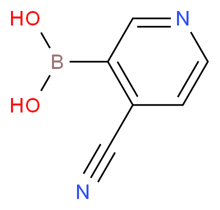 (4-cyanopyridin-3-yl)boronic acid_分子结构_CAS_874290-90-1