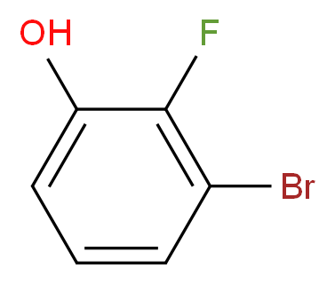 3-Bromo-2-fluorophenol_分子结构_CAS_156682-53-0)