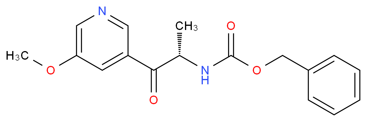 BENZYL [(1S)-2-(5-METHOXYPYRIDIN-3-YL)-1-METHYL-2-OXOETHYL]CARBAMATE_分子结构_CAS_)