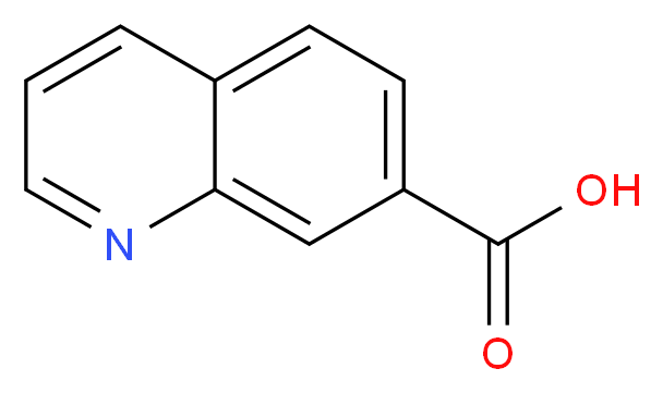 7-Quinolinecarboxylic acid_分子结构_CAS_1078-30-4)