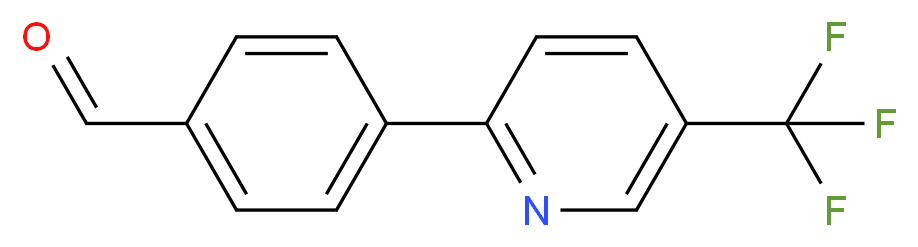 4-[5-(trifluoromethyl)pyridin-2-yl]benzaldehyde_分子结构_CAS_871252-64-1