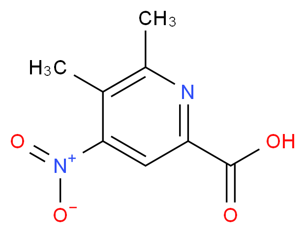 5,6-Dimethyl-4-nitropyridine-2-carboxylic acid_分子结构_CAS_501357-46-6)