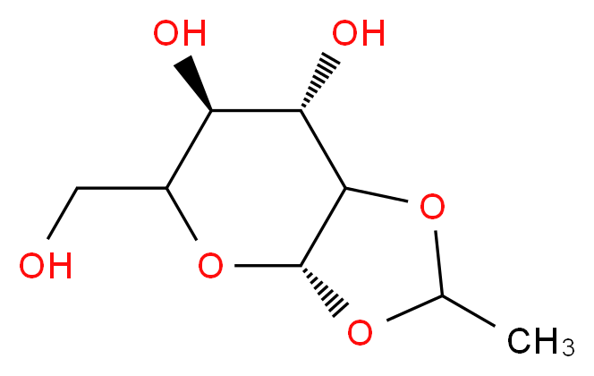 1,2-O-Ethylidene (R,S)-β-D-Mannopyranoside_分子结构_CAS_230953-16-9)