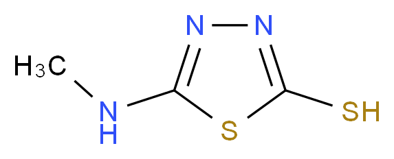 5-(methylamino)-1,3,4-thiadiazole-2-thiol_分子结构_CAS_27386-01-2