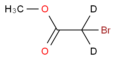 methyl 2-bromo(<sup>2</sup>H<sub>2</sub>)acetate_分子结构_CAS_163886-16-6